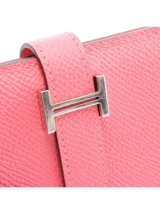 Hermes Card Case Bearn Mini Rose Azalea Leather Azale Pink - Picture 12 of 12